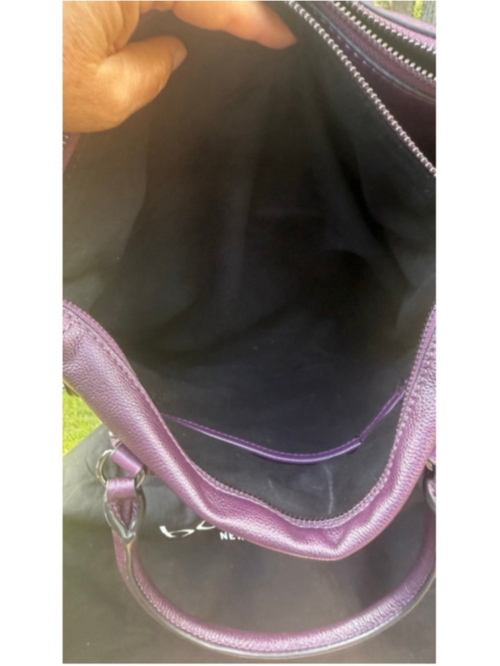 Botkier New York Moto Leather Satchel – Winter Purple - Picture 11 of 16